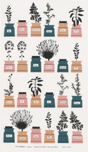 Load image into Gallery viewer, Tea towel Persons Herbs pink
